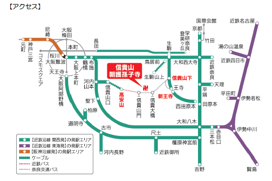 ２０２２年寅年は近鉄 ・ 阪神 で“寅の お寺 信貴山へ～ 「信貴山寅年